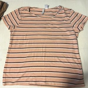 Striped pink tee
